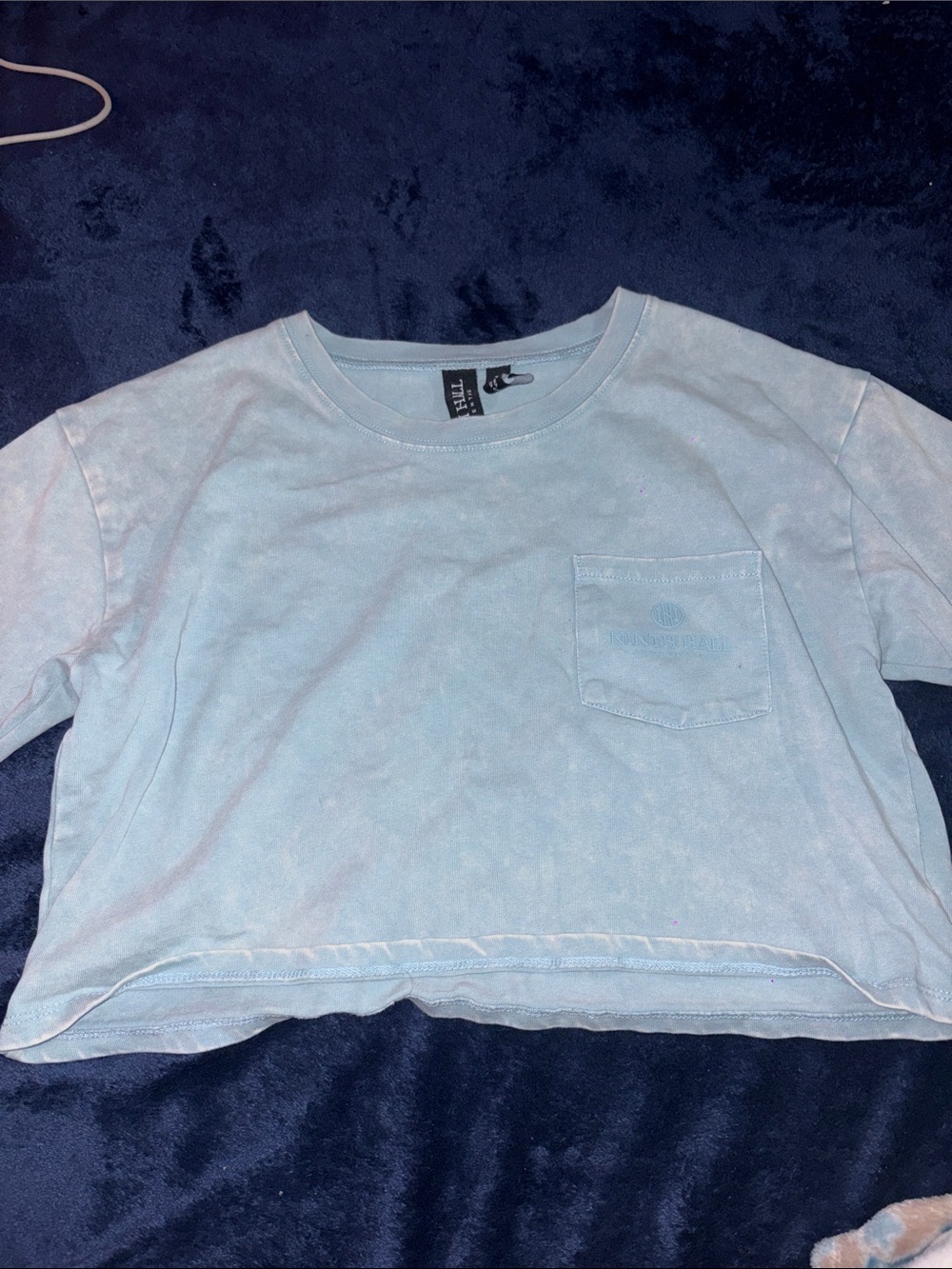 Light Blue Crop Top